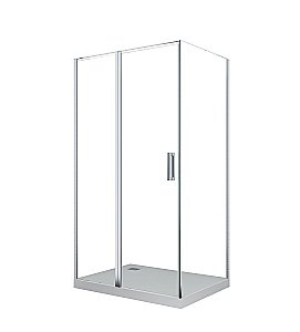 Душевой уголок CeruttiSpa Victoria 120x90 Victoria120 стекло прозрачное/профиль хром купить в интернет-магазине Sanbest