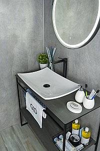 Раковина накладная Gid Creativo 60 N9177 51170 белая купить в интернет-магазине Sanbest