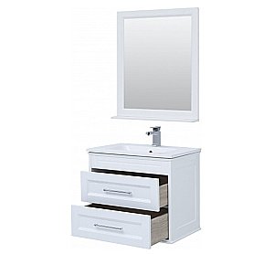 Тумба с раковиной Aquanet Бостон 80/Dreja Эйфория 80 белая матовая для ванной в интернет-магазине Sanbest