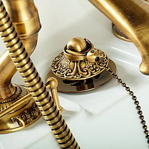 Ванна Migliore Impero на лапах LEONE LUX 25267 180х87 белая,бронза купить в интернет-магазине Sanbest