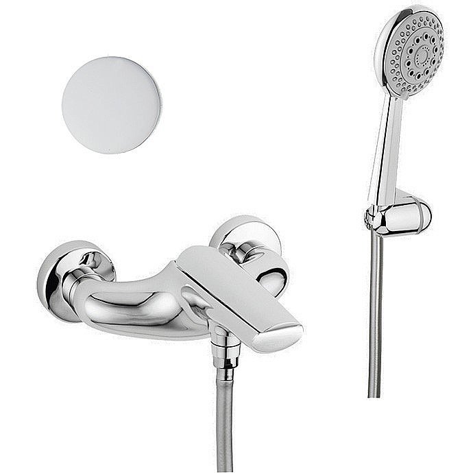 Смеситель для ванны Webert ARIA AI850101844 белый/хром купить в интернет-магазине сантехники Sanbest