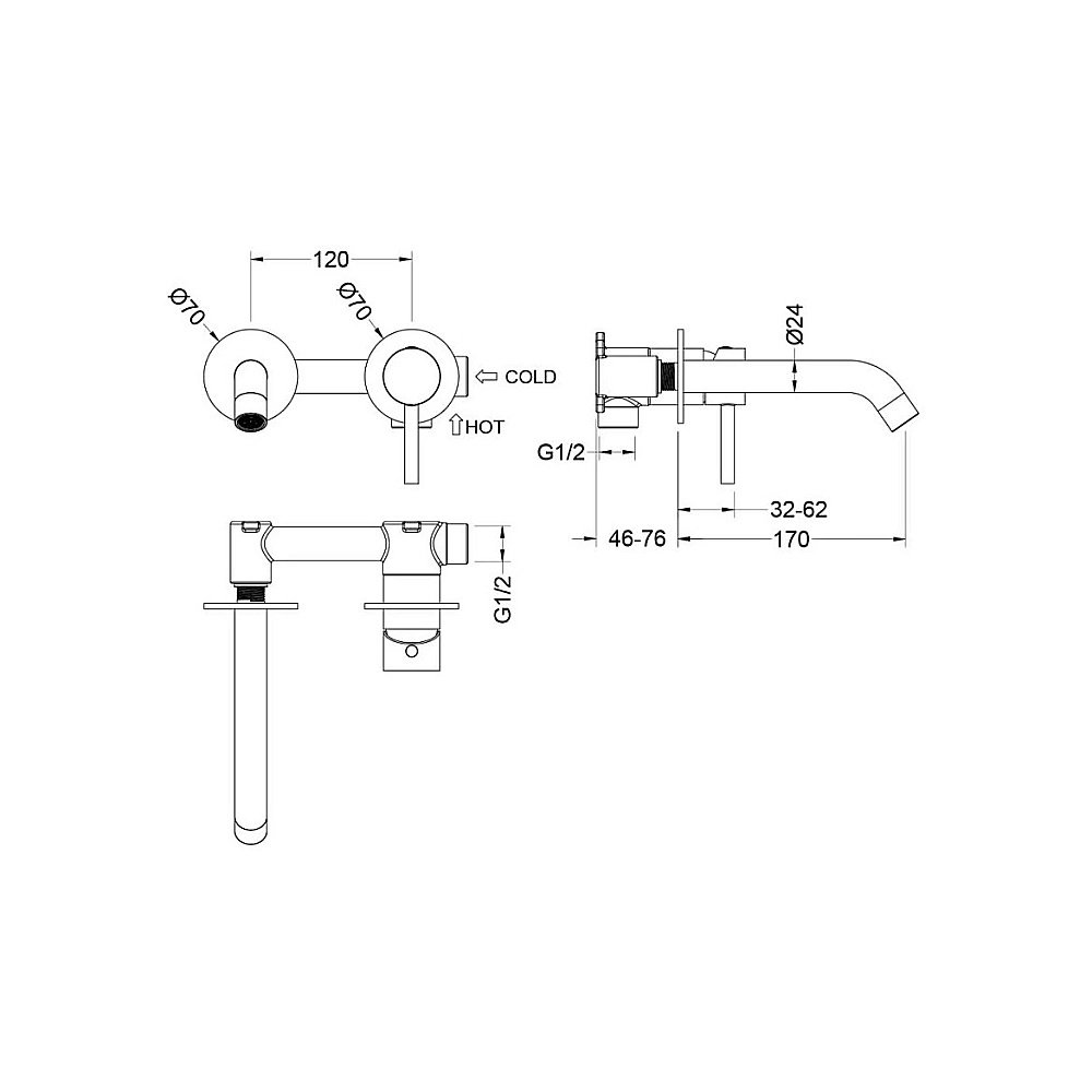 Смеситель для раковины Aquatek Европа AQ1313CR хром купить в интернет-магазине сантехники Sanbest