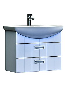 Тумба с раковиной Vigo Diana 2-700 белая для ванной в интернет-магазине Sanbest