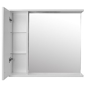 Зеркало со шкафом Loranto Дина 75 белое купить в интернет-магазине сантехники Sanbest