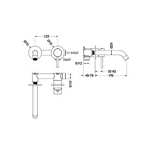Смеситель для раковины Aquatek Европа AQ1313CR хром купить в интернет-магазине сантехники Sanbest
