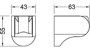 Держатель ручного душа Aquatek AQ2405MB черный матовый купить в интернет-магазине сантехники Sanbest