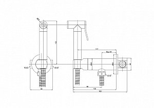 Гигиенический душ ALMAes Agata AL-877 Черный купить в интернет-магазине сантехники Sanbest