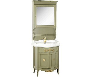 Тумба с раковиной Migliore Bella 73 Oliva для ванной в интернет-магазине Sanbest