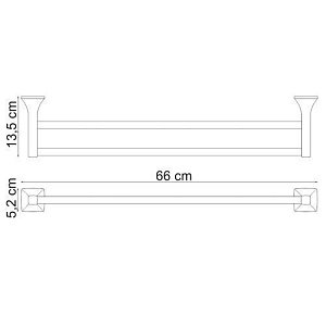 Полотенцедержатель WasserKRAFT Wern K-2540 купить в интернет-магазине сантехники Sanbest