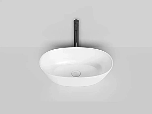 Раковина накладная Salini Sofia 1101206SM 56 из искусственного камня S-Stone, белая матовая купить в интернет-магазине Sanbest