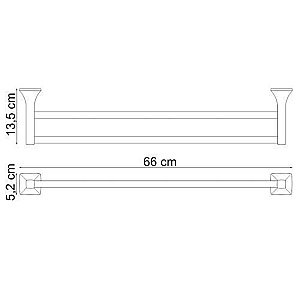 Полотенцедержатель WasserKRAFT Wern K-2540 купить в интернет-магазине сантехники Sanbest