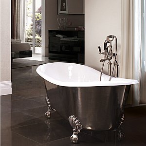 Ванна чугунная Devon&Devon Admiral Lux 2MRADMILUXVECRDD 182x81 белая купить в интернет-магазине Sanbest