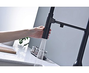 Смеситель для кухни Paulmark Magneto One Ma213188-AN антрацит купить в интернет-магазине сантехники Sanbest