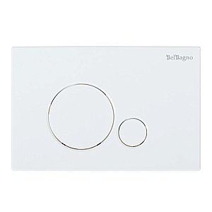 Унитаз подвесной BelBagno Due безободковый, с крышкой микролифт, с инсталляцией и белой клавишей смыва купить в интернет-магазине Sanbest