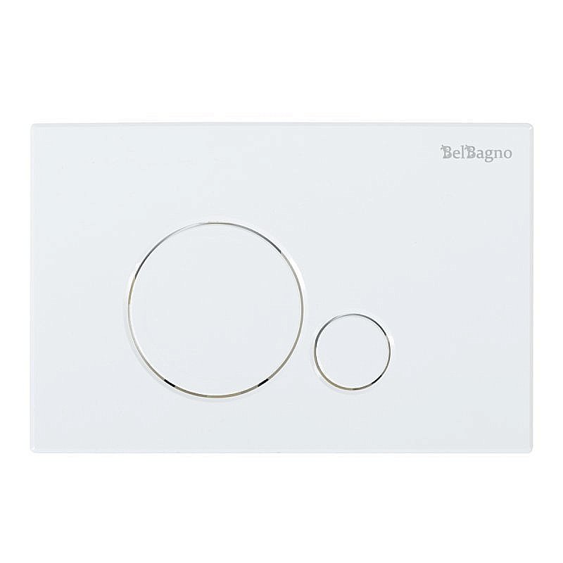 Унитаз подвесной BelBagno Due безободковый, с крышкой микролифт, с инсталляцией и белой клавишей смыва купить в интернет-магазине Sanbest