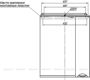Зеркало со шкафом Aquanet Гретта 70 белый в ванную от интернет-магазине сантехники Sanbest