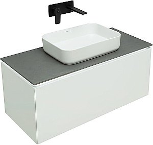 Тумба с раковиной Allen Brau Infinity 100 1.21004.WM белый матовый для ванной в интернет-магазине Sanbest