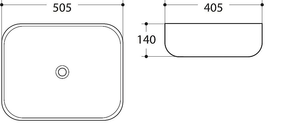 Раковина накладная Art&Max 50,5 AM-78104 белая купить в интернет-магазине Sanbest