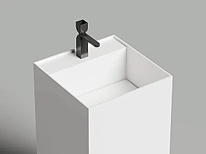 Раковина Salini ARMONIA SQUARE TOP 01 S-Sense 130511TG 45 без отверстия под смеситель, белая купить в интернет-магазине Sanbest
