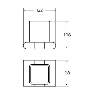 Стакан Art&Max PLATINO AM-E-3968-MB черный матовый купить в интернет-магазине сантехники Sanbest
