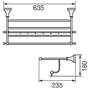 Полка Veragio Gialetta VR.GIL-6426.DO купить в интернет-магазине сантехники Sanbest