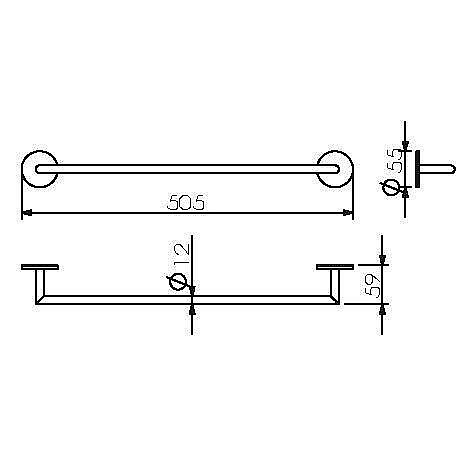 Полотенцедержатель Langberger Molveno 30801D купить в интернет-магазине сантехники Sanbest