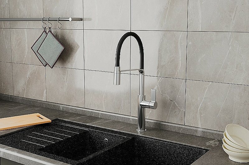 Смеситель для кухни Rush MS9035-35Black купить в интернет-магазине сантехники Sanbest