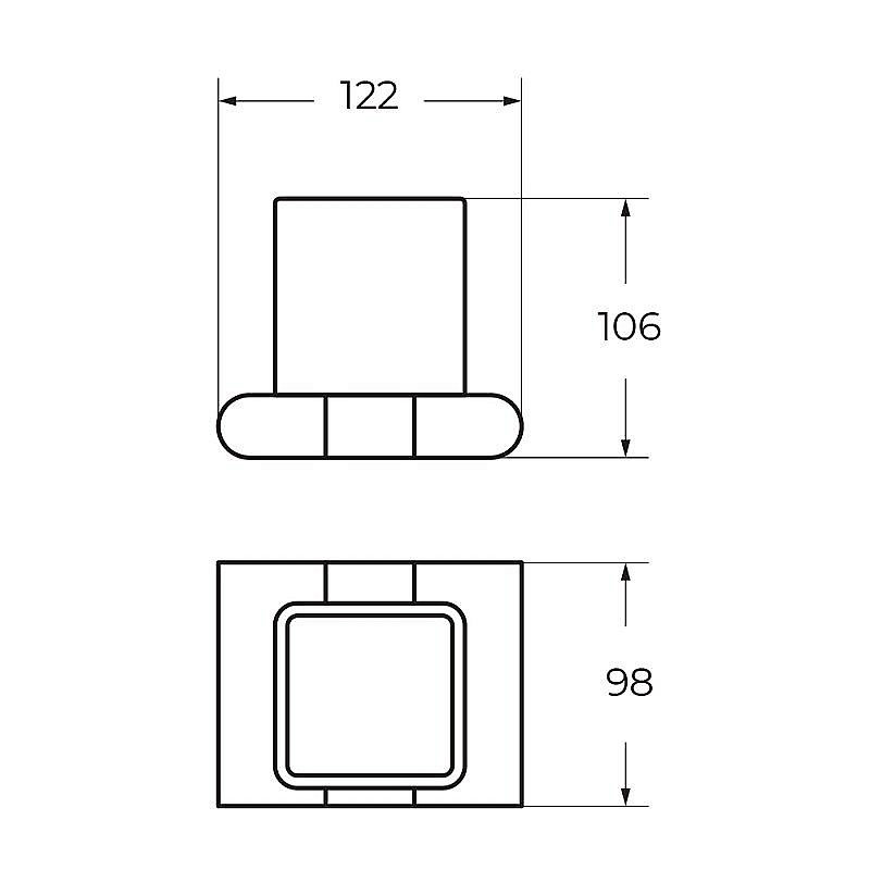 Стакан Art&Max PLATINO AM-E-3968-MB черный матовый купить в интернет-магазине сантехники Sanbest