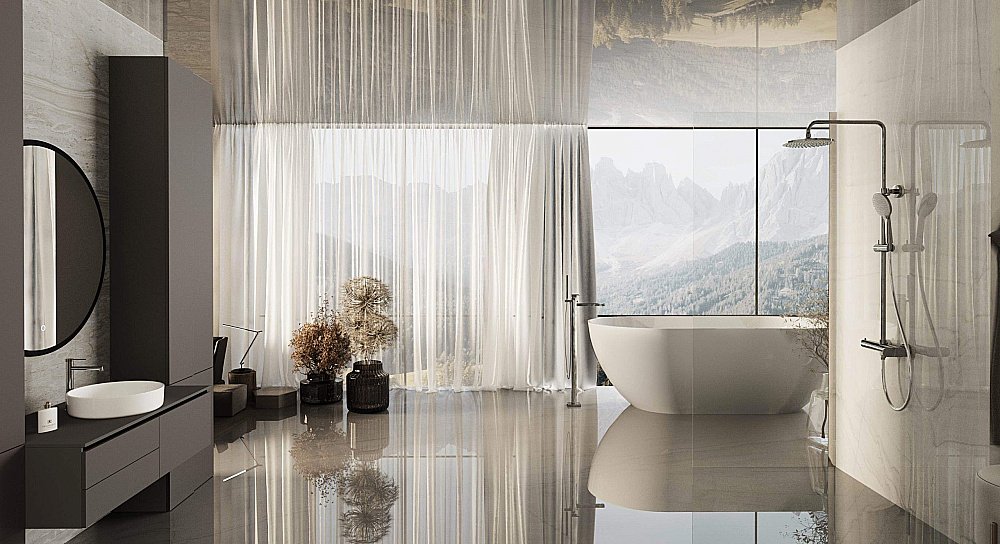 Душевая система Vincea Rondo VSFS-1R0CH хром купить в интернет-магазине сантехники Sanbest