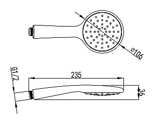 Душевая лейка Lemark LM8094C купить в интернет-магазине сантехники Sanbest