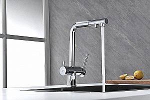 Смеситель для кухни Paulmark Serpentine Se213222-CR хром купить в интернет-магазине сантехники Sanbest