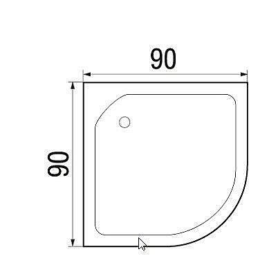 Душевая кабина River Amur 24 90x90 без крыши купить в интернет-магазине Sanbest