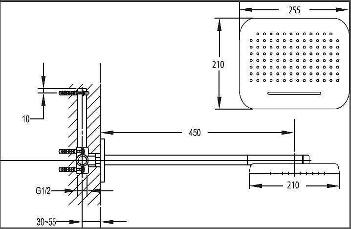 Верхний душ Cezares TESORO-TD2P-01 купить в интернет-магазине сантехники Sanbest