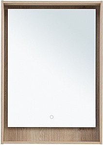 Зеркало Aquanet Милан 336403 60 дуб светлый в ванную от интернет-магазине сантехники Sanbest