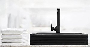 Раковина накладная WeltWasser WW ELBACH 2250 MB 67,5 черная матовая купить в интернет-магазине Sanbest