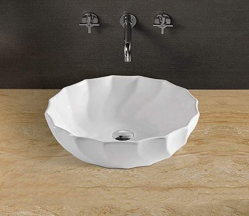 Раковина накладная Ceramalux N 45 9073 белая купить в интернет-магазине Sanbest