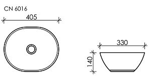 Раковина накладная Ceramica Nova Element CN6016 купить в интернет-магазине Sanbest