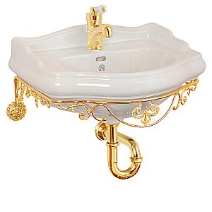 Консоль с раковиной Migliore Bella ML.BLL-24.155.DO золото для ванной в интернет-магазине сантехники Sanbest