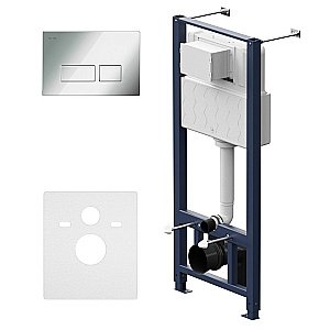 Инсталляция для унитаза AM.PM PRO I012704.7051 с клавишей/глянец хром купить в интернет-магазине сантехники Sanbest