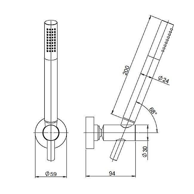 Душевой гарнитур PAINI 53CR131TP4 хром купить в интернет-магазине сантехники Sanbest