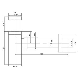 Сифон для раковины Timo 959/00L купить в интернет-магазине сантехники Sanbest