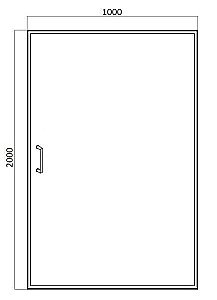 Душевая дверь Bravat DROP BD100.4110A купить в интернет-магазине Sanbest