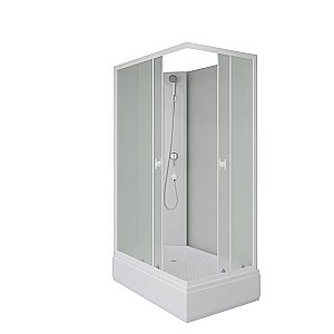 Душевая кабина Niagara Promo P110/80/26Q/MT/BK 110х80 без крыши, матовое/профиль белый купить в интернет-магазине Sanbest