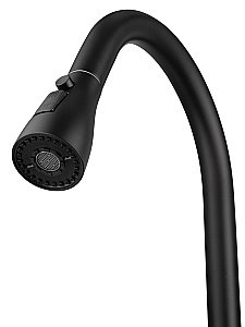 Смеситель для кухни с выдвижным изливом WONZON & WOGHAND, Черный матовый (WW-AE54123-MB) купить в интернет-магазине сантехники Sanbest