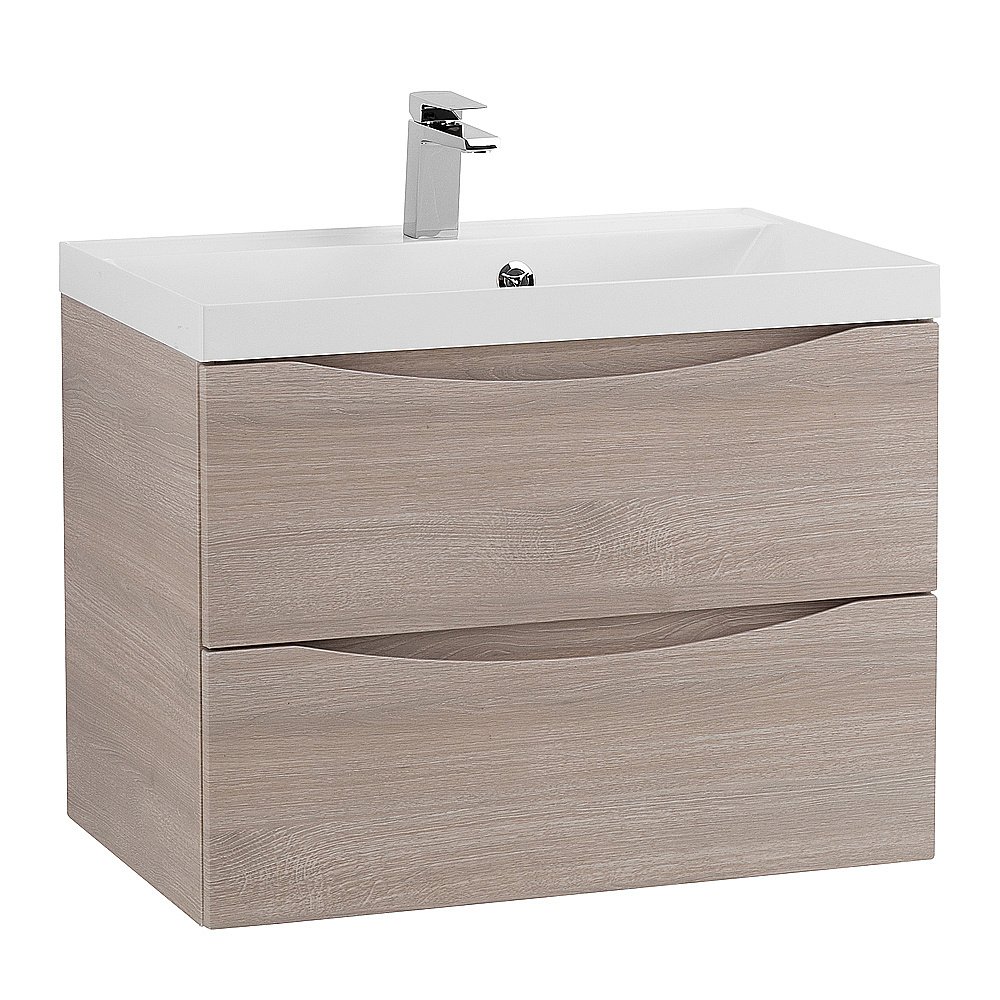 Тумба с раковиной Belbagno MARINO 65 подвесная Rovere Grigio для ванной в интернет-магазине Sanbest