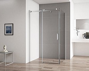 Душевой уголок Cezares Stylus-Soft 160x100 STYLUS-SOFT-AH-1-160/100-C-Cr стекло прозрачное/профиль хром купить в интернет-магазине Sanbest