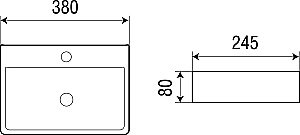 Подвесная раковина WeltWasser WW AISBACH 5075 38 белая купить в интернет-магазине Sanbest