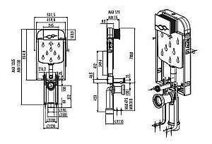 Инсталляция для приставного унитаза CREAVIT GR5001.01 купить в интернет-магазине сантехники Sanbest