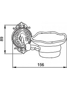 Мыльница Hayta Gabriel Classic Bronze купить в интернет-магазине сантехники Sanbest
