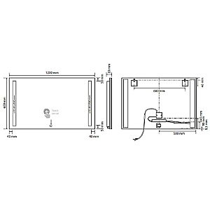Зеркало Bemeta 101301157 хром в ванную от интернет-магазине сантехники Sanbest